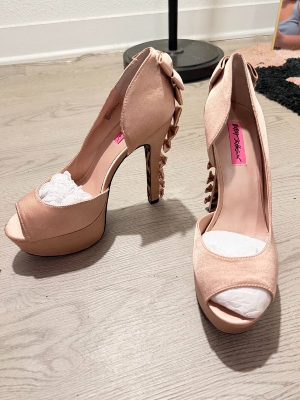 Betsey Johnson Satin Heels